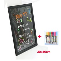 30x40cm LED 형광 네온 보드판 간판 보드판 형광 펜 홍보 카페 조명 마킹펜 사무실 형광펜 생활용품 백화점 전기용품 네온등 보드