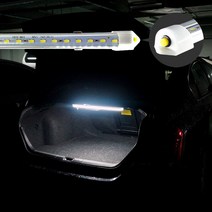 삼항LED 12V-24V 스위치 트렁크등 LED바, 24V용 33cm 배선형+28mm 전선소켓+2선연장선1M+고정자석