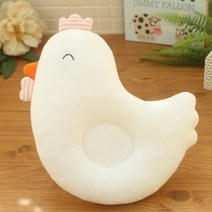 바바오가닉 유기농 닭 짱구베개 만들기 (오가닉 신생아 베개 diy) 애착인형, 벼슬 색상 (핑크 스트라이프) / 부리 색상 (주황색 펠트)