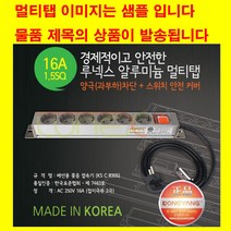 동양전자산업 모음-동양 16A 3000w 알루미늄 멀티탭 렉용 랙용 서버랙 허브랙 멀티탭-컴퓨터 전산실 방재실 cctv, 6구2.5m