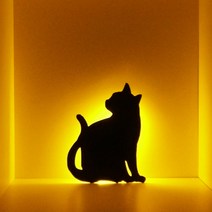 마니LED 고양이 LED 센서라이트 무드등, #01_도도한고양이