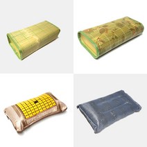 홈데코 여름 대나무베개 솔리드매쉬 통풍배개 마작자석벼개 목침/경침, 03_타원베개