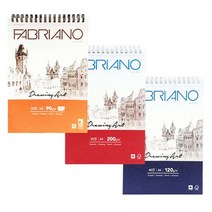 파브리아노 드로잉 아트북 스프링형 스케치북, A5 90g 50매(SS01)