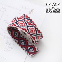 25미리웨이빙끈-1 레드기하학