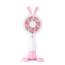 이오넥스 래빗 베이 휴대용 핸디팬 미니선풍기, 핑크, 래빗핸디팬