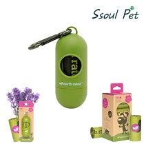 강아지 반려동물 애견용품 배변봉투 본체 리필 라벤더향, 배변봉투 리필봉투(15매x8롤)(통 없음), 1개