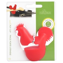 폭스런 Fox Run 루스터 팟 클립 스푼 홀더 국자받침 조리도구받침, Red, 1개