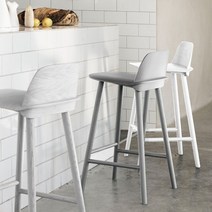 영가구 비야 아일랜드식탁의자, 그레이-75cm