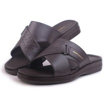 월드컵 크라이 밤색 푹신한 우레탄 쿠션 남성 슬리퍼