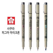 사쿠라 피그마 마이크론 XSDK 만화그리기용, 0.05 블랙