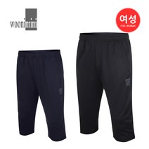 우니미니 탁구복 배드민턴복 여성 7부 반바지 2721 블랙 네이비