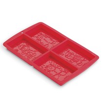 베이클리셔스 노티 앤 나이스 초콜릿 바크 몰드, Red, 1개