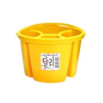 달리 수채화 물통 소 노랑색 4칸, [3030213]단일상품