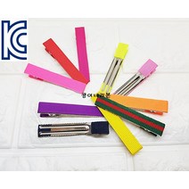 기타 KC인증 골지리본 집게핀(6cm) 집게머리핀 머리핀만들기 리본공예재료, 네이비