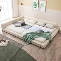 아씨방가구 안전 패밀리침대 밸런스2.9m(40T독립), 파스텔그레이