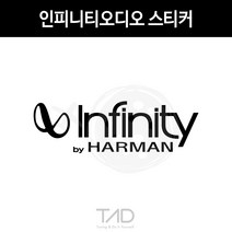 만물자동차 TaD-인피니티오디오스티커 하만 스피커 티에이디데칼, 황색반사