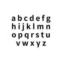 블랭코 스텐실도안401_알파벳 소문자