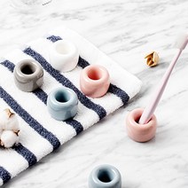 클라드카카 세라믹 무지 칫솔꽂이, 화이트, 1개
