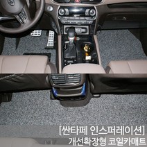SUNCARMAT 싼타페인스퍼레이션 싼타페TM 확장형 코일매트 좌석트렁크, 싼타페TM-트렁크매트(7인승-1p)-브라운, 현대