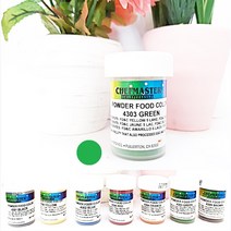 셰프마스터 지용성 식용색소 초콜릿 앙금 색소 블랙 57g, powder green 3g