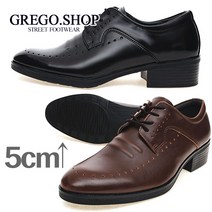 그래고 남자키높이구두 신사화 5cm 키높이구두 윙팁 옥스포드화 남성화