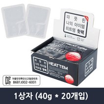 다봉산업 마이핫 히트템 붙이는 핫팩 (40g*20개입), 1박스