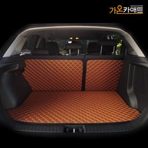 홉스 올란도 3D 풀커버 가죽 트렁크매트, 올뉴쏘렌토UM 7인승, 검정가죽(풀세트)