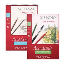 파브리아노 아카데미아 드로잉스케치북(A4), 상단 제본형 A4/120g/50매(AC02)-스케치용