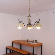 boaz 크라운3등 팬던트 조명 식탁등 LED호환 카페조명 부엌등/팬턴트조명