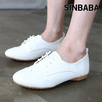 신바바 펀칭 옥스포드화 여성 로퍼 단화 AMA004