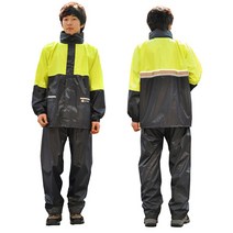 삼흥우의 오토바이 우의 상하의세트 SH-200 그린형광, M(90)