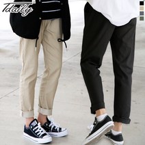 티데일리 편한 밴딩 면 스판 팬츠 남여공용 면바지 밴딩바지 S~XL 긴바지