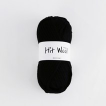 [앵콜스] 히트울 HITwool (부드러운소재+착한가격) 뜨개실 털실 목도리실, 701 리얼블랙