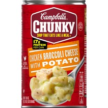 캠벨스 청키 치킨 브로콜리 치즈 포테이토 수프, 533g, 1개