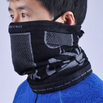 스파램 트리플렉스 멀티마스크 귀걸이 조절형 기모 넥워머, 검정