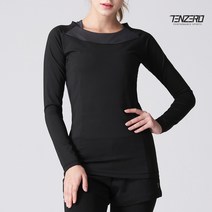 텐제로 여성 고탄력 롱슬리브 요가 헬스 트레이닝 긴팔 티셔츠 TENT321F