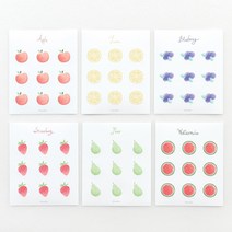과일 원형 스티커, 5.Pear