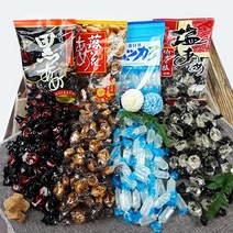카수가이 4종 사탕 세트(흑사탕 소금사탕 땅콩사탕 박하사탕), 1세트