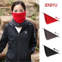 제니유 멀티 방한 넥워머 목토시 (비니 목도리 겸용), 블랙