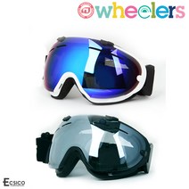 [휠러스] 성인용 고글 G-115 블랙 화이트 (남여공용 자외선차단 김서림방지), G115-블랙