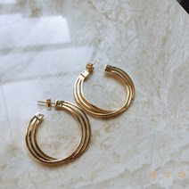 여성용 사오 트리플 링 귀걸이 이어링