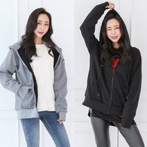 토마토팩토리 여성 보아털 오버핏 양털 후드집업 여자 후드티 빅사이즈 겨울 점퍼 자켓