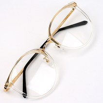 코니 핸드메이드 앤틱 콤비 투명 골드 안경테 S284A