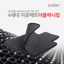 루젠 싼타페TM 더블하니컴 이중 벌집카매트 트렁크매트, 삼성 sm6, 실내매트