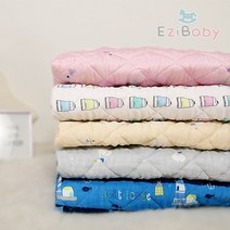 이지베이비 여름 아기 인견패드 유아 이불패드 유아동 요/매트, 오리의 외출/그레이_인견패드