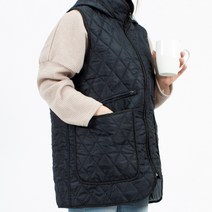 웰컴가운 누빔 후드 조끼 앞치마 RM02, RM02 네이비M
