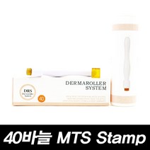 DRS 티타늄 40바늘 MTS 더마스탬프 홈케어 모공 롤러, 1개, 1.5mm