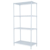 엠에프매직하우스 19파이 600 코팅메탈 선반 4단, 화이트