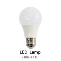 인라이프조명 벌브8W 주광색 LED전구 LED램프 전구 가정용램프 상업용램프, 999개
