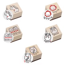 [포라트] 2000중형스탬프 - 종류선택 데코/팬시스탬프, PR92.쿠룸이_Fighting, 나무